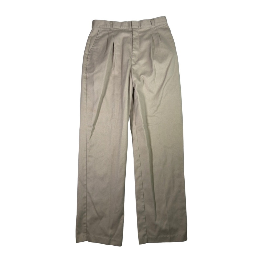 Bobbie Brooks Vintage 70s Size 15 Tan Pleated High Rise Dress Pants USA Made